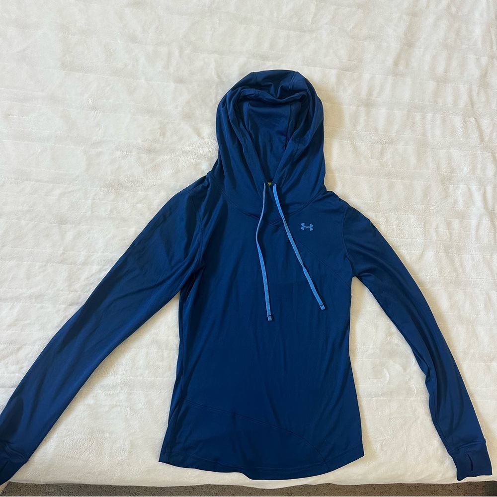 Under Armour Women's Dark Blue/Navy Active Hoodie- Sz S